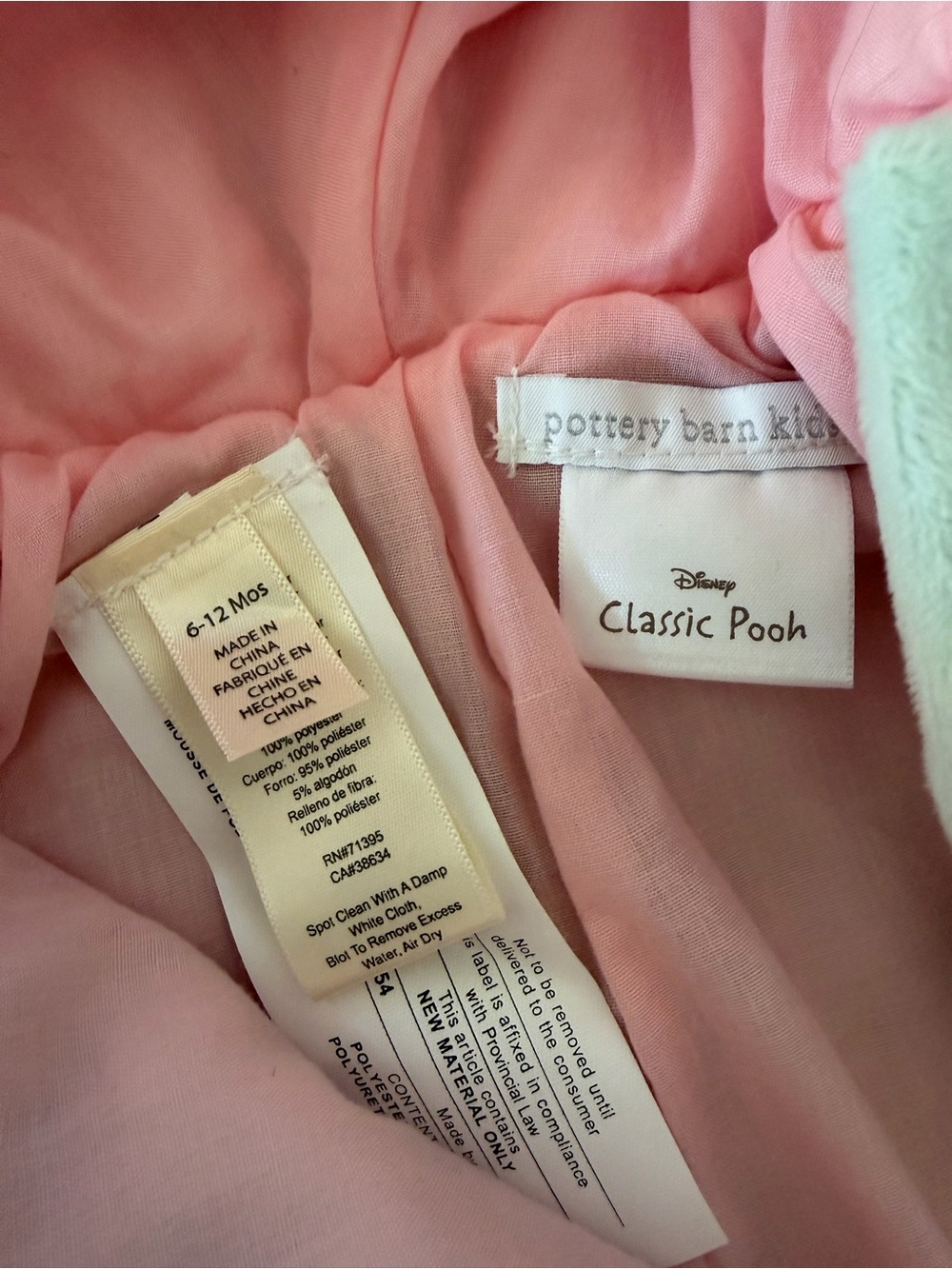 Pottery Barn Kids Piglet Costume 6-12 Months - Picture 3 of 3